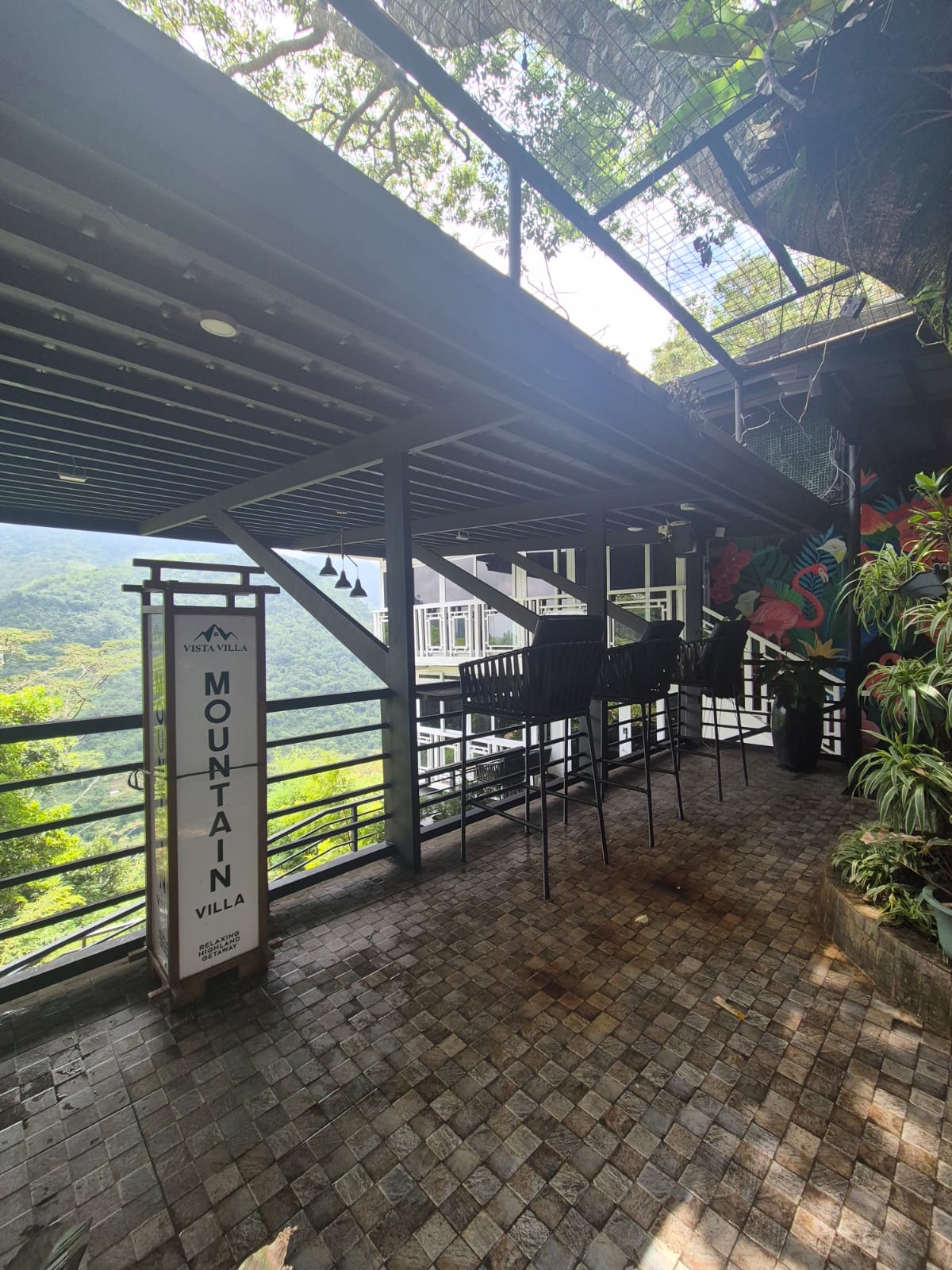 Mountain Villa viewing deck